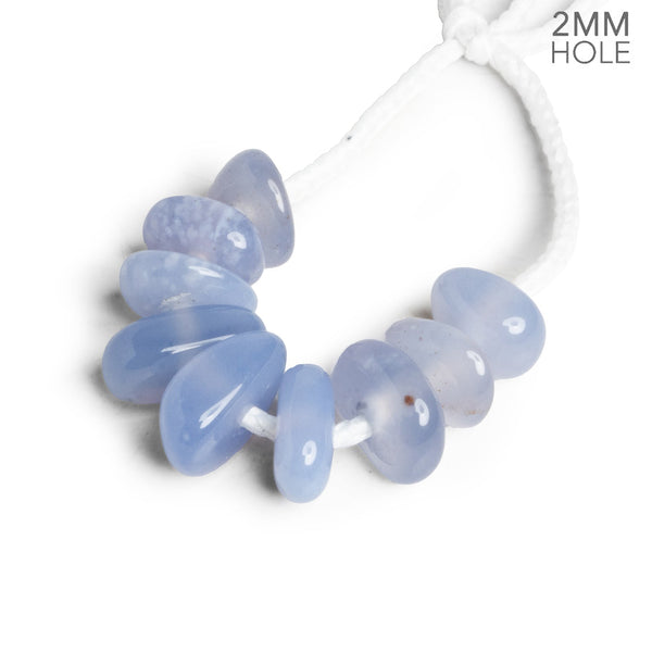 9-14mm Turkish Chalcedony Nuggets 2mm Large Drill Hole 10 Beads