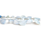 9-19mm Turkish Natural Chalcedony Hearts & Pears 9 inch 15 beads - The Bead Traders