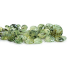 9 - 23mm Prehnite Plain Hearts 8 inch 41 beads - The Bead Traders