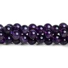 9mm Amethyst Plain Rounds 16 inch 44 beads - The Bead Traders