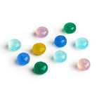 9mm Multi Chalcedony Faceted Rondelles 10 Beads - The Bead Traders