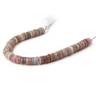 9mm Umba Sapphire Plain Heishis 8 inch 98 beads - The Bead Traders