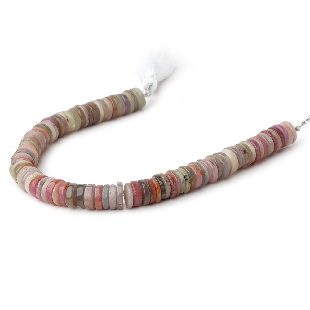 9mm Umba Sapphire Plain Heishis 8 inch 98 beads - The Bead Traders