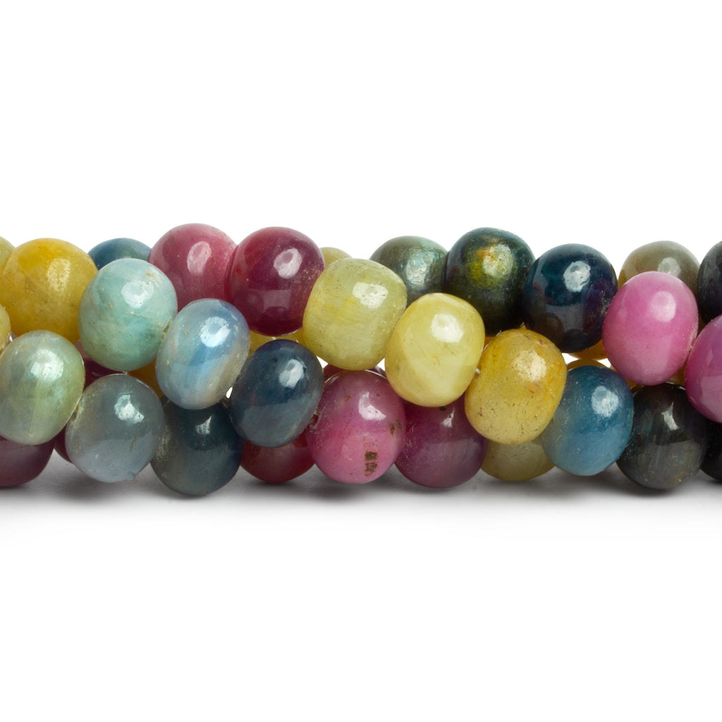 9mm Umba Sapphire Plain Rounds 17 inch 59 beads - The Bead Traders