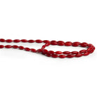 9x3mm Red Coral Rice 16 inch 50 beads - The Bead Traders
