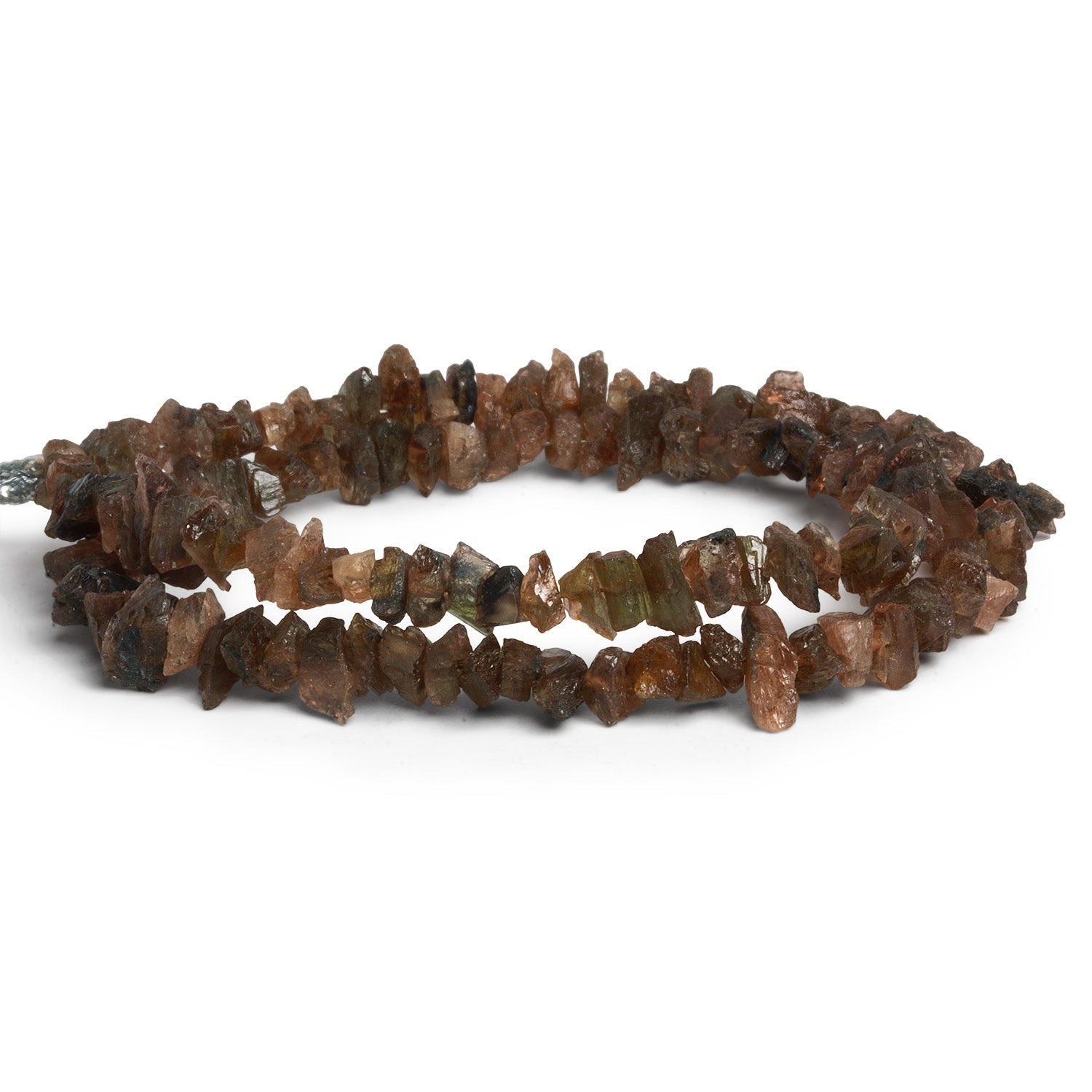 9x5mm Andalusite Natural Crystals 16 inch 120 beads - The Bead Traders