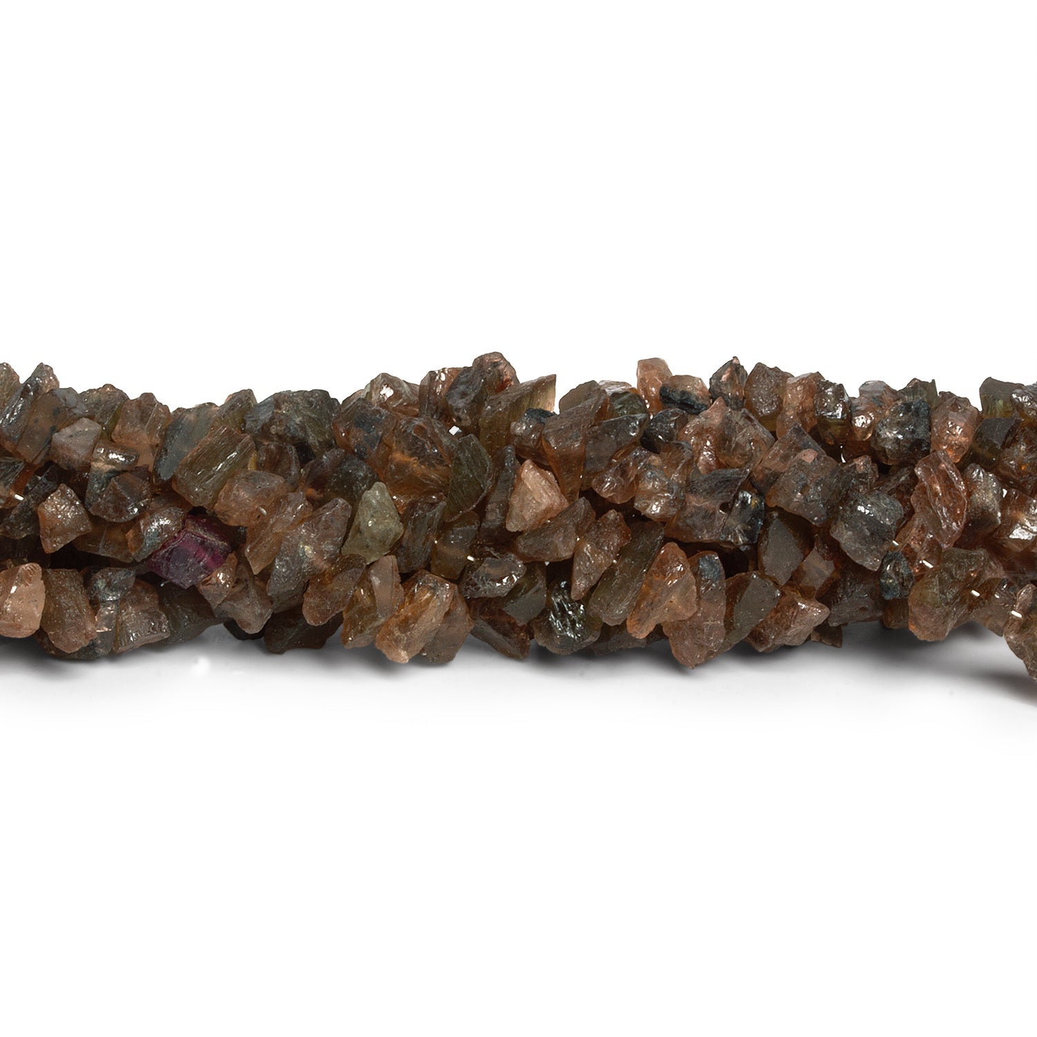 9x5mm Andalusite Natural Crystals 16 inch 120 beads - The Bead Traders
