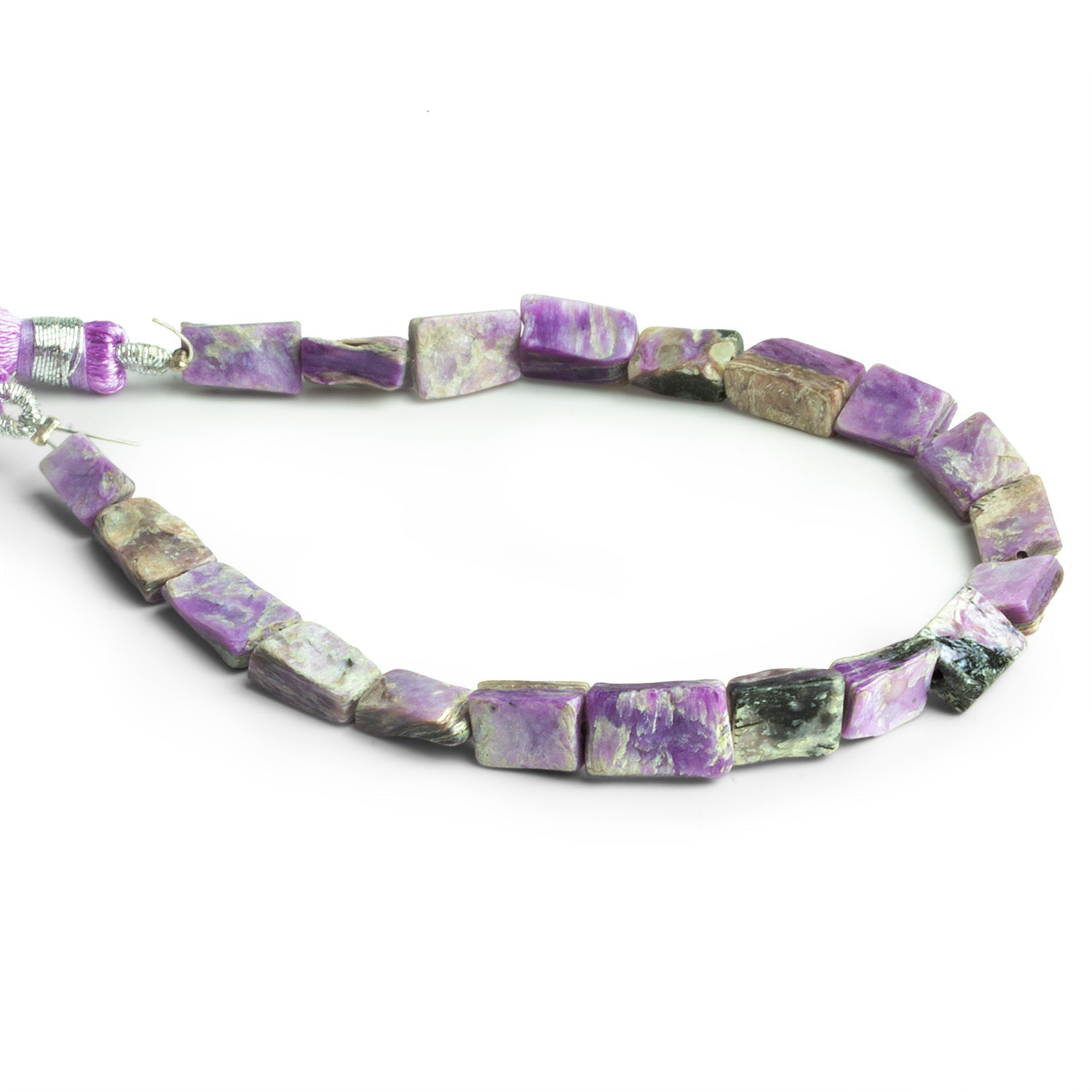 9x5mm Charoite Nuggets 7.5 inch 20 beads - The Bead Traders
