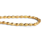 9x5mm Gold Plated Brass Ellipse Cut Bicones 8 inch 21 beads - The Bead Traders