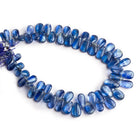 9x5mm Kyanite Plain Pears 7.5 inch 65 beads - The Bead Traders