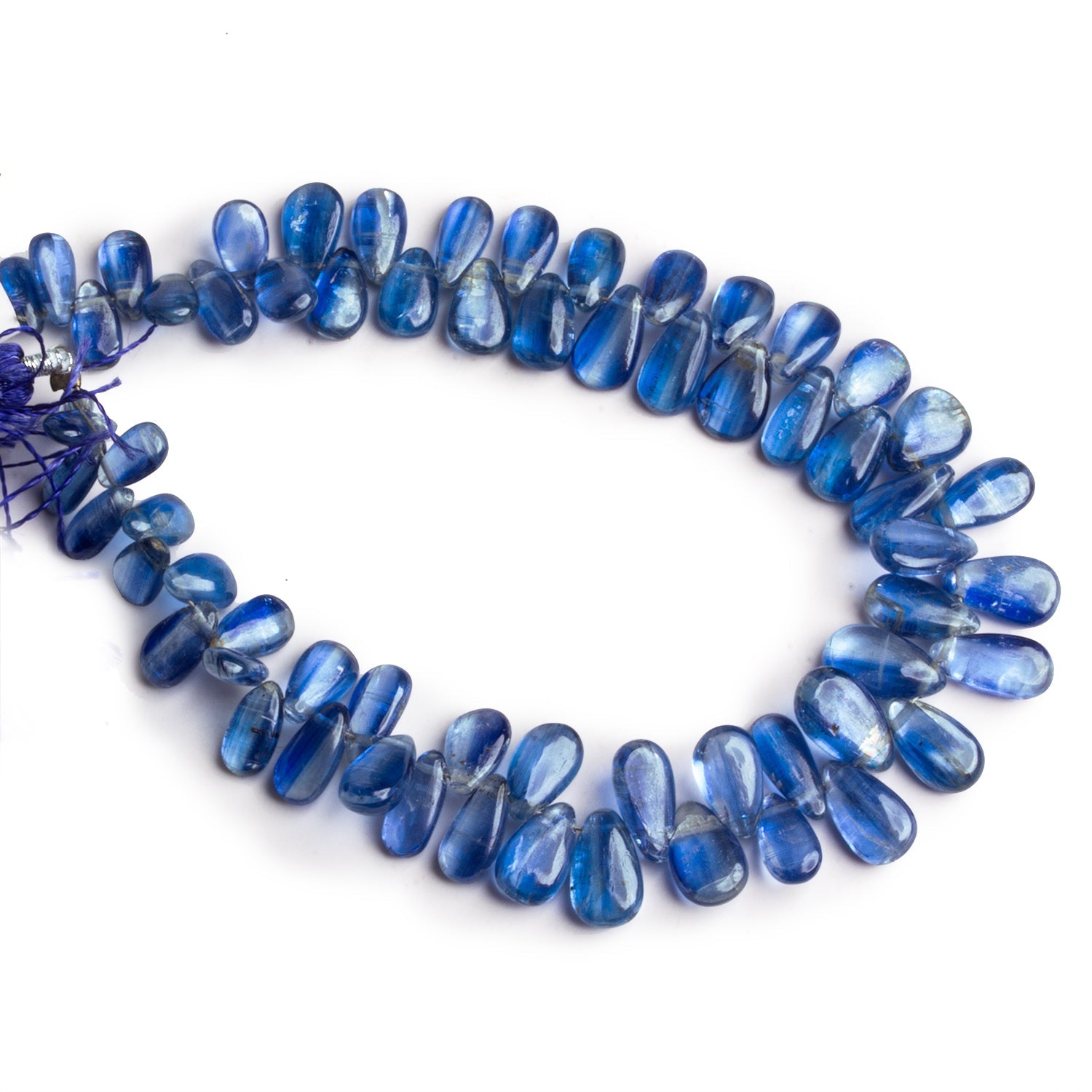 9x5mm Kyanite Plain Pears 7.5 inch 65 beads - The Bead Traders