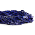 9x5mm Lapis Lazuli Handcut Rectangles 12 inch 35 beads - The Bead Traders