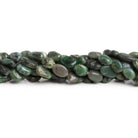 9x6mm Emerald Handcut Plain Ovals 12 inch 35 beads - The Bead Traders