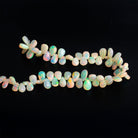 9x6mm Ethiopian Opal Plain Pears 9 inch 67 beads - The Bead Traders
