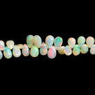 9x6mm Ethiopian Opal Plain Pears 9 inch 67 beads - The Bead Traders
