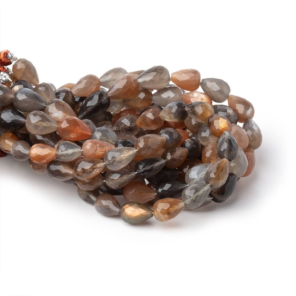 9x6mm Feldspar Straight Drilled Teardrops 7 inch 18 Beads - The Bead Traders