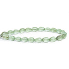 9x6mm Prasiolite Faceted Teardrops 7.5 inch 21 beads - The Bead Traders