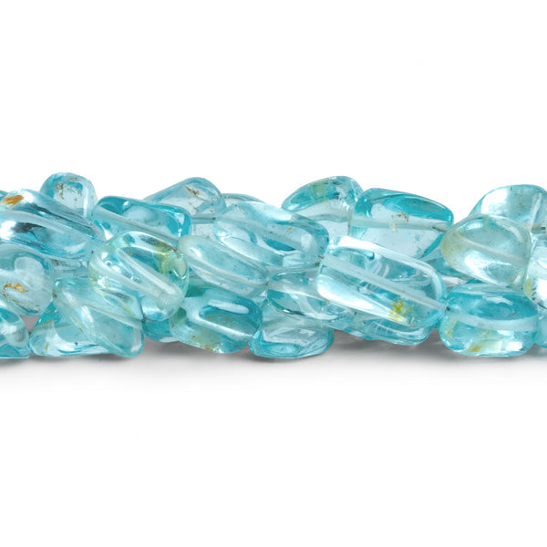 9x6mm Sky Blue Topaz Plain Nuggets 16 inch 45 beads