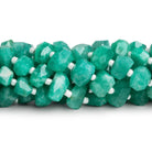 9x7mm Amazonite Faceted Nuggets 7.5 inch 25 beads - The Bead Traders