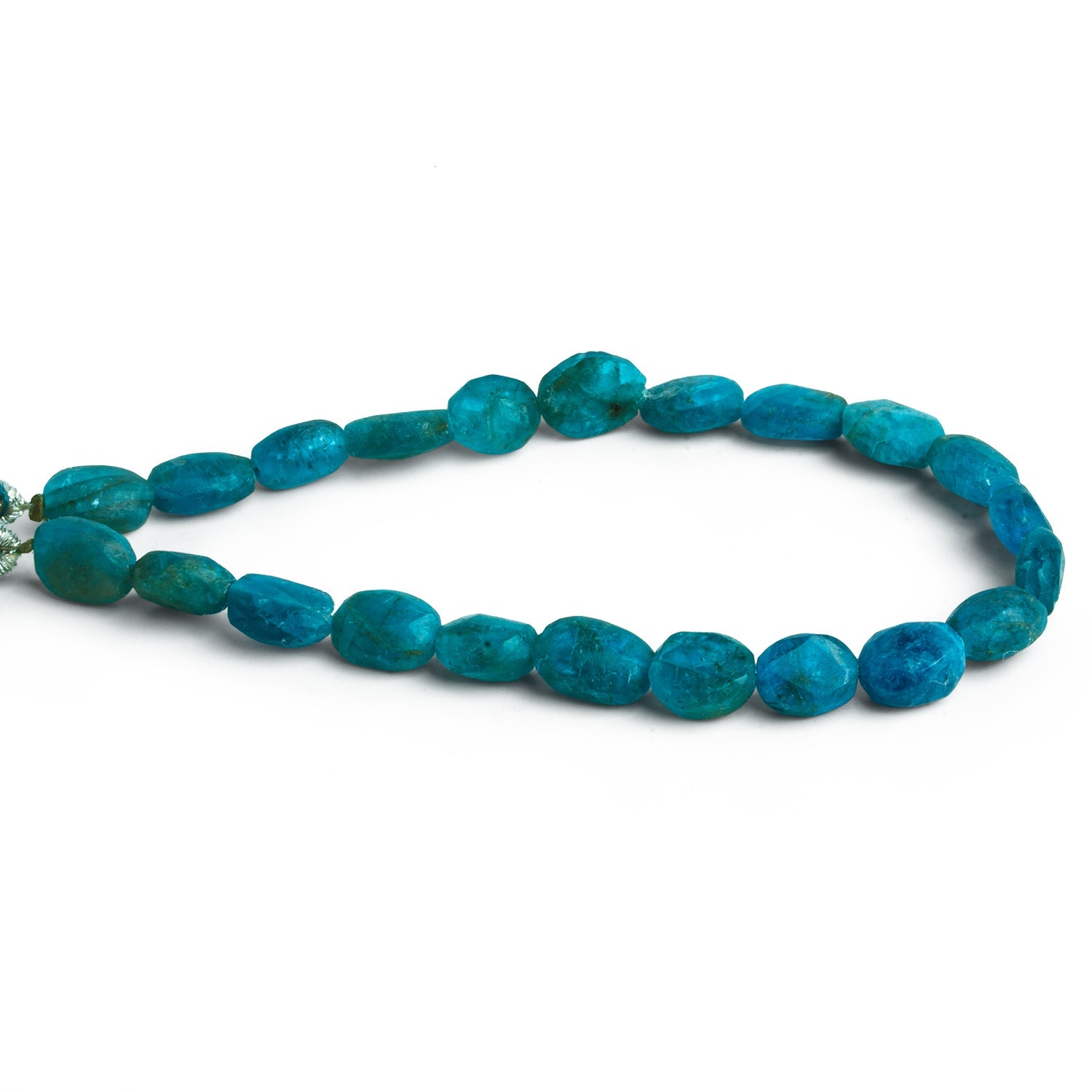 9x7mm Apatite Plain Ovals 7 inch 21 beads - The Bead Traders