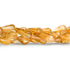 9x7mm Citrine Plain Teardrops 14 inch 25 beads - The Bead Traders