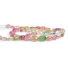 9x7mm Multicolor Afghani Tourmaline Plain Ovals 16 inch 43 beads - The Bead Traders