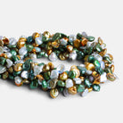 9x7mm Multicolor Keshi Pearls 16 inch 80 beads - The Bead Traders