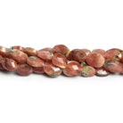 9x7mm Rhodochrosite Faceted Ovals 16 inch 38 beads - The Bead Traders