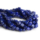 9x8mm Lapis Lazuli Handcut Nugget Cubes 12 inch 41 beads - The Bead Traders