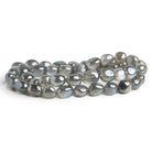 9x8mm Mystic Grey Moonstone Plain Nuggets 16 inch 42 beads - The Bead Traders