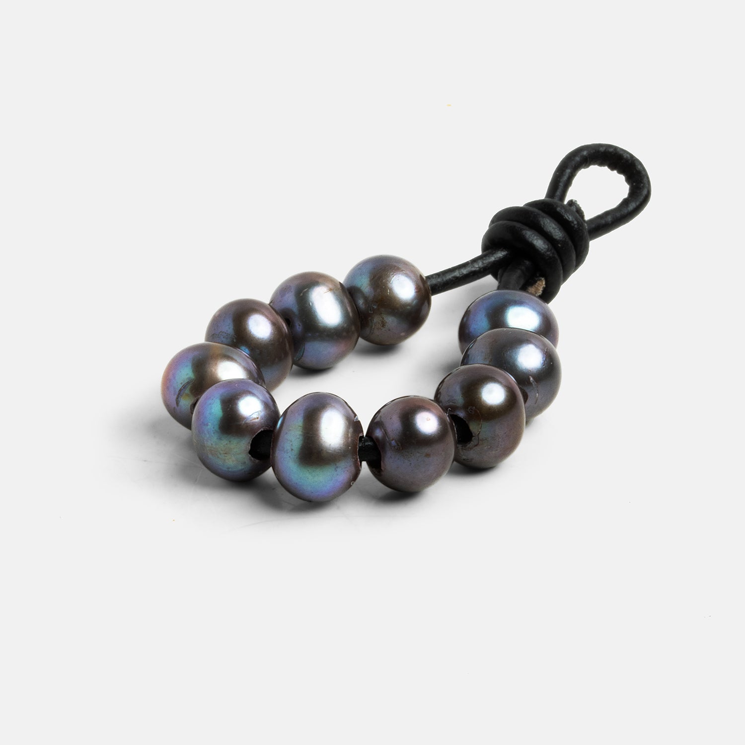 9x8mm Peacock Steel Large Hole Baroque Pearls 10 pieces - The Bead Traders