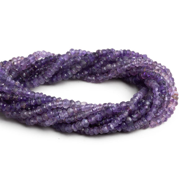 Amethyst Hand Cut Rondelles - Lot of 10 Strands