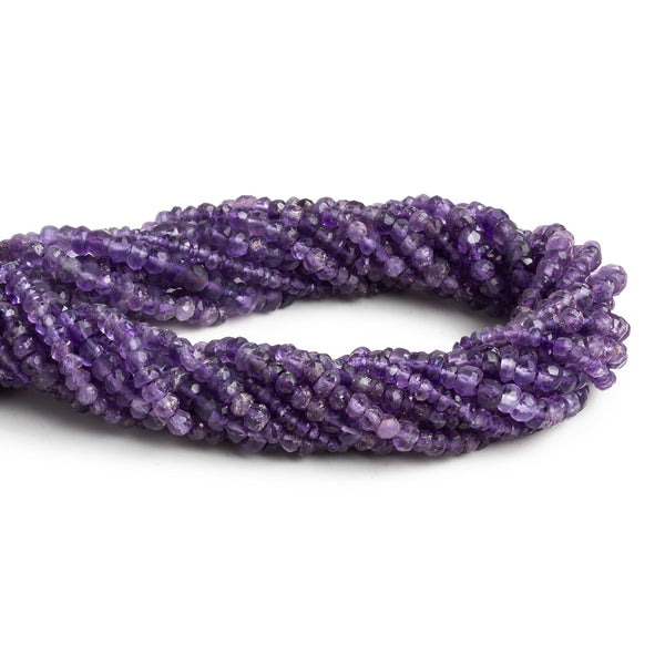 Amethyst Hand Cut Rondelles - Lot of 11 Strands