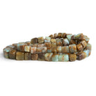 Blue Peruvian w/ Matrix Cubes - Lot of 2 Strands - The Bead Traders