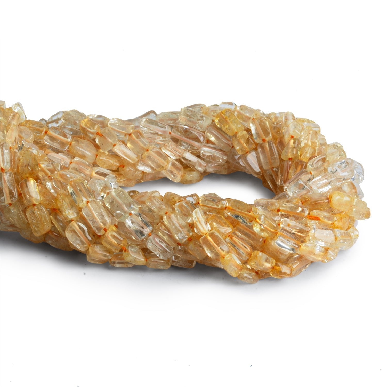 Citrine Plain Rectangles - Lot of 12 Strands - The Bead Traders