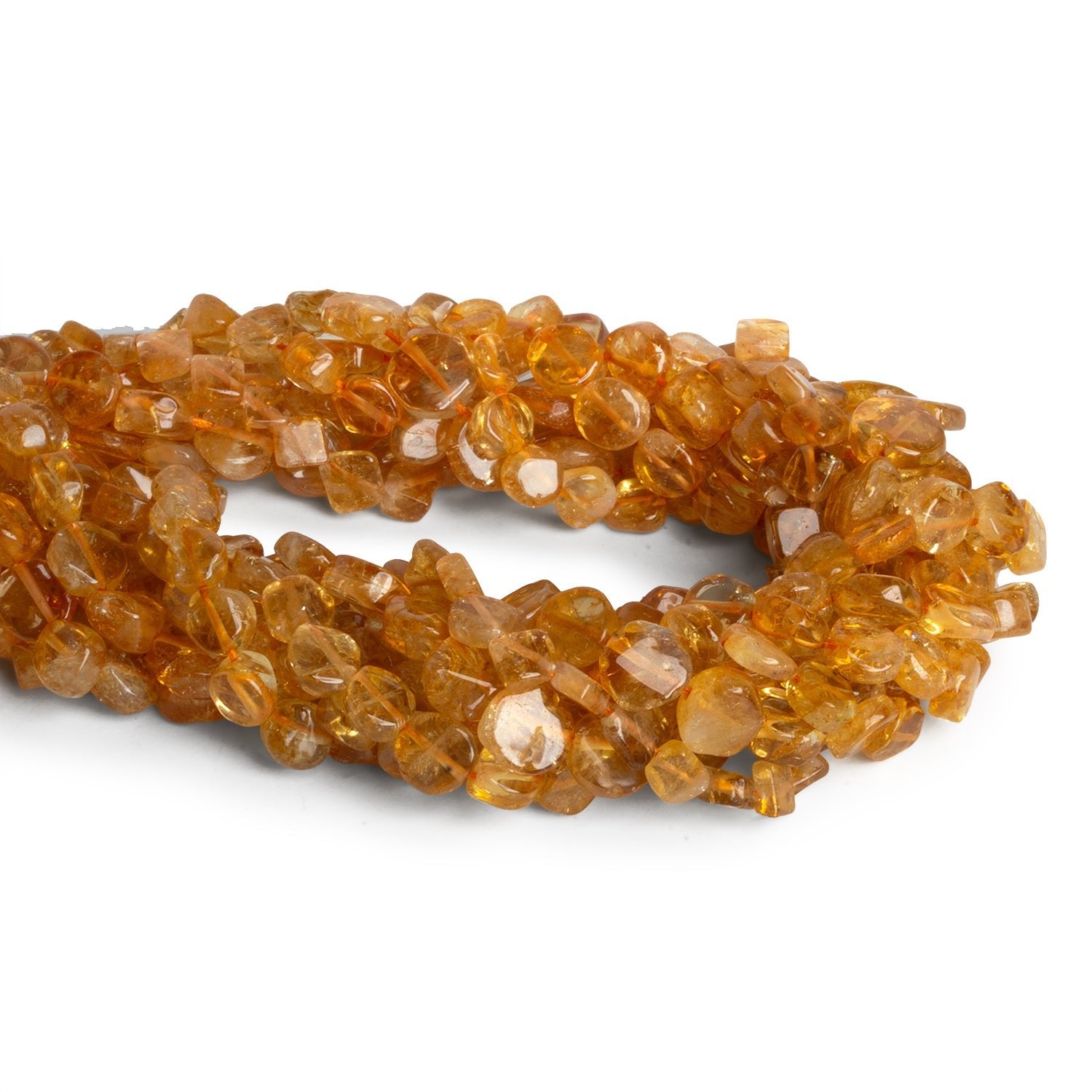 Citrine Plain Shapes - Lot of 7 Strands - The Bead Traders