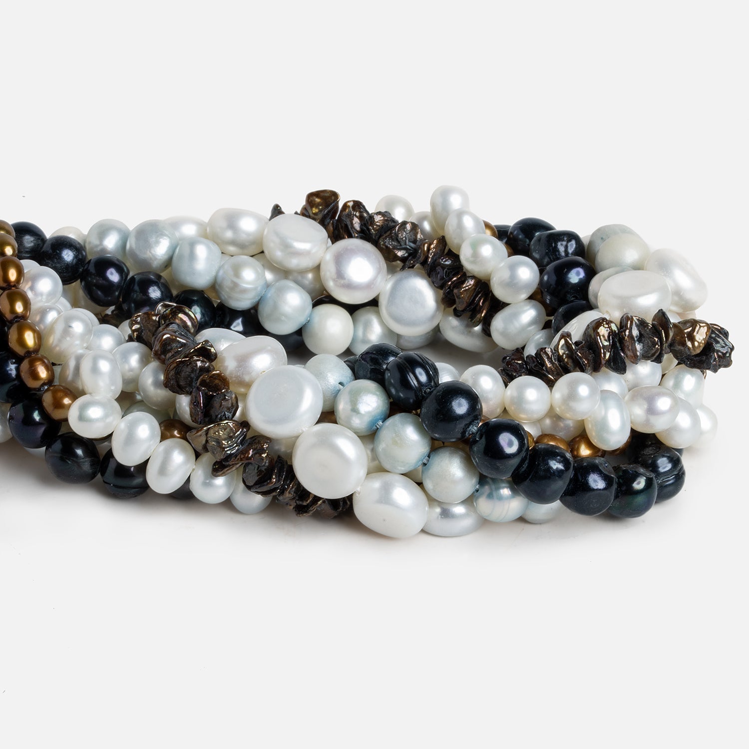 Deep Beauties Pearls - Lot of 7 Strands - The Bead Traders