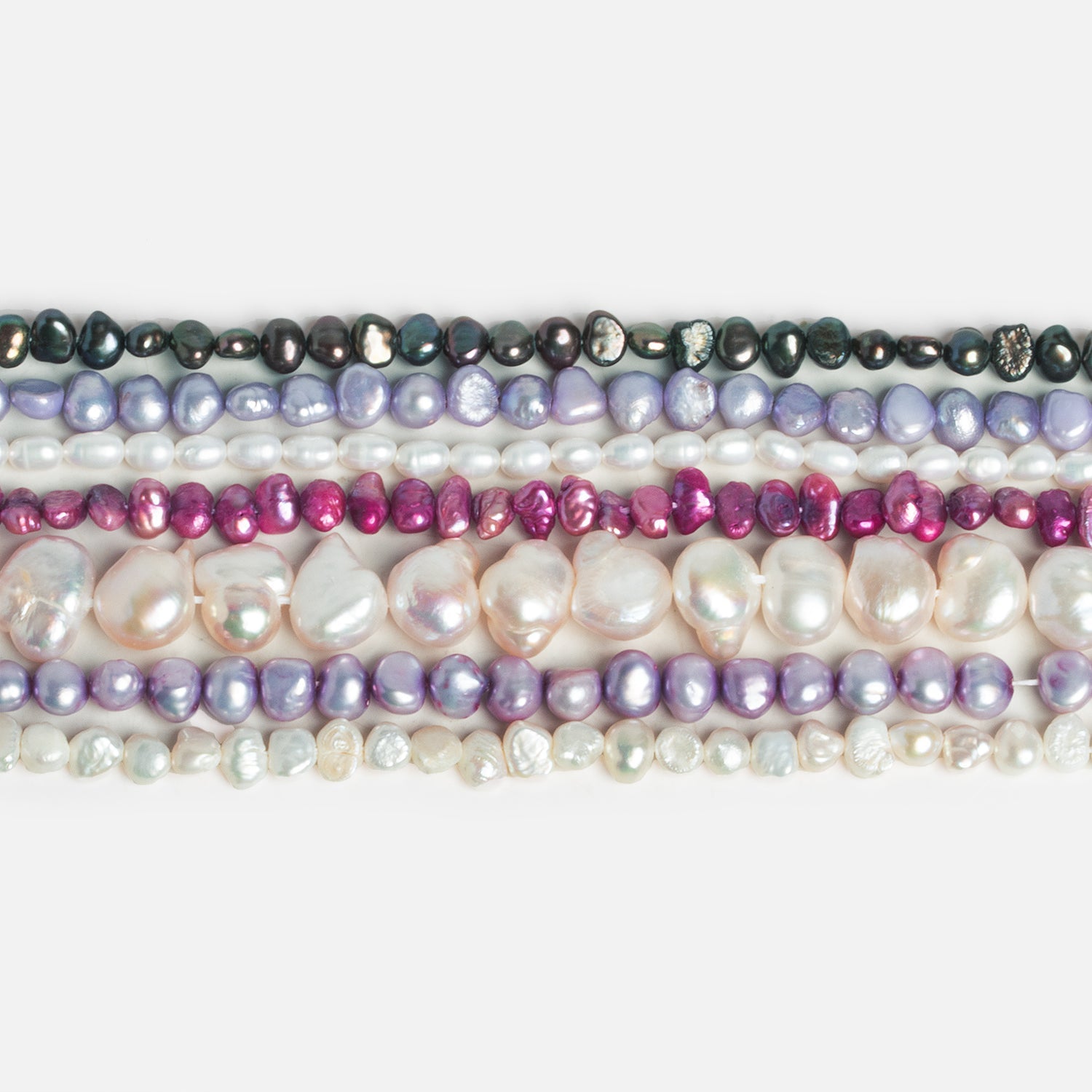 Fairy Flower Pearls - Lot of 7 - The Bead Traders