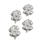 Flower On Stem Charm Set of 4 - The Bead Traders