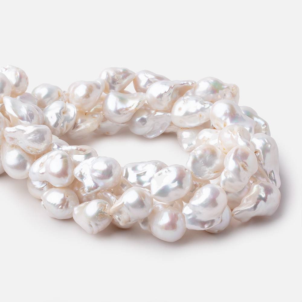 Freshwater Ultra Baroque Pearls 16 inch 20 beads - The Bead Traders