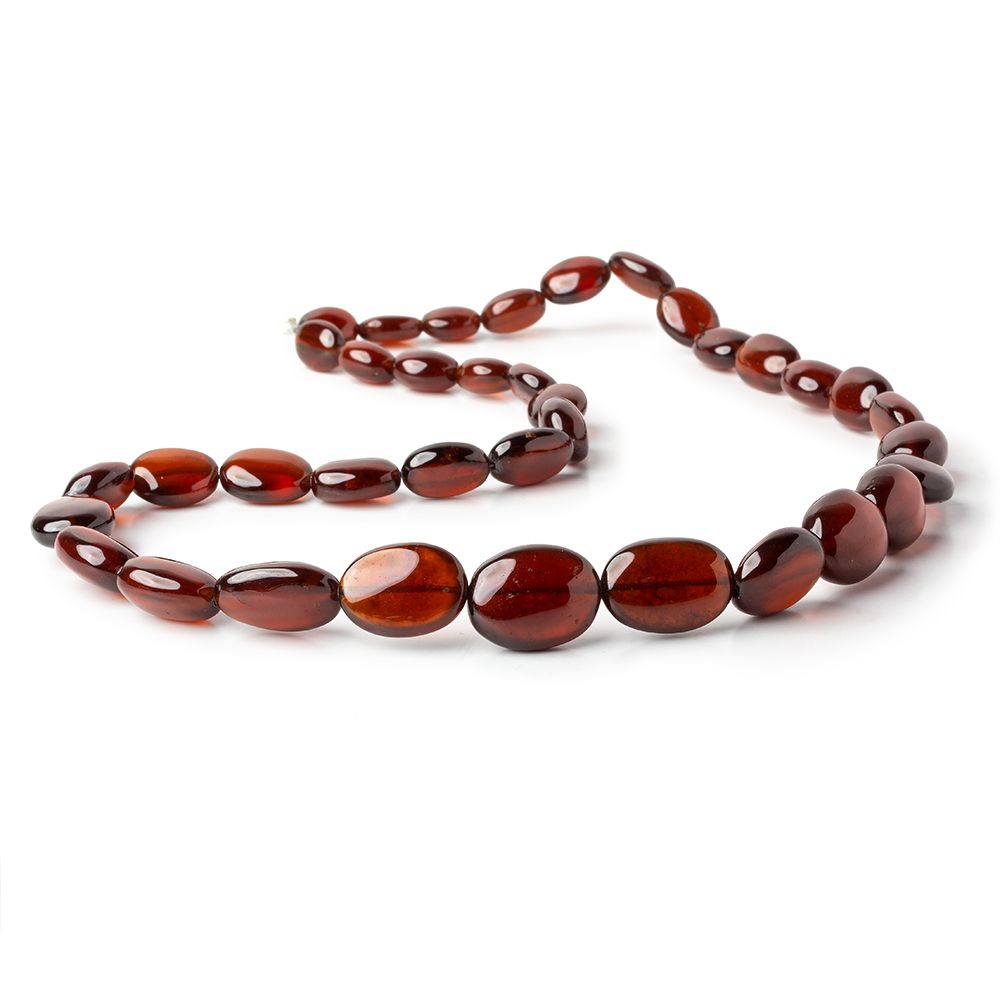 Hessonite Garnet Plain Nugget Beads 18 inch 39 pieces - The Bead Traders