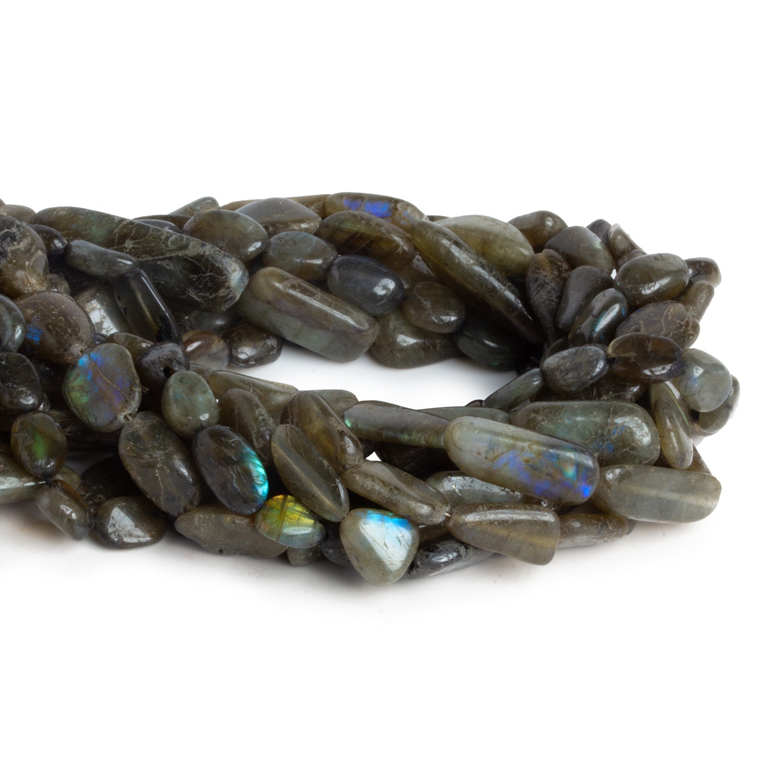 Labradorite Nuggets - Lot of 8 Strands - The Bead Traders