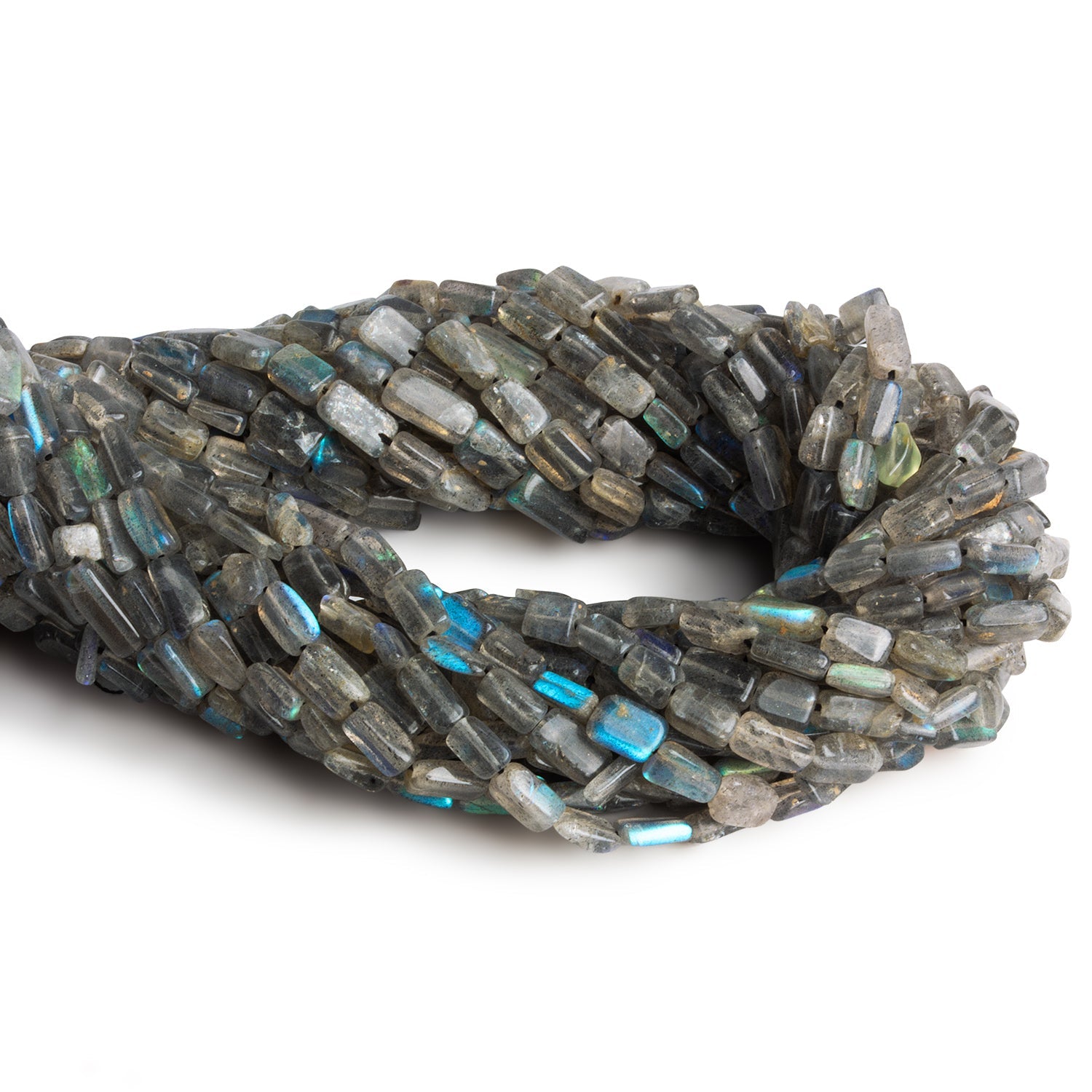 Labradorite Plain Rectangles - Lot of 19 Strands - The Bead Traders