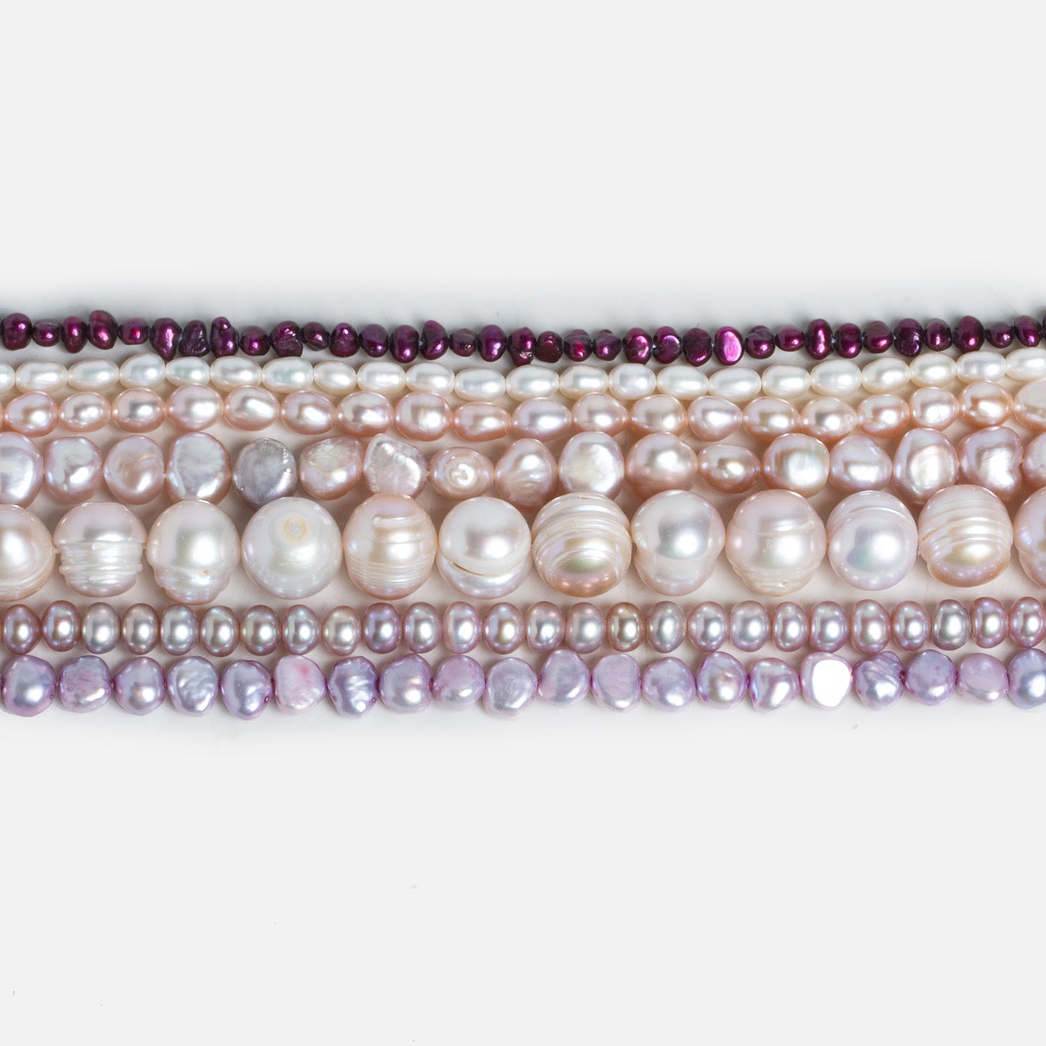 Lovely Lilac Pearls - Lot of 7 - The Bead Traders
