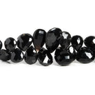 Multi Gemstone Faceted Pear Beads 7 inches 49 pieces - The Bead Traders
