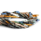 Multi Gemstone Tube Beads - Lot of 10 - The Bead Traders