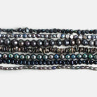 Peacock Blues Pearls - Lot of 7 - The Bead Traders