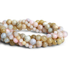 Pink Peruvian Opal Rounds - Lot of 4 Strands - The Bead Traders