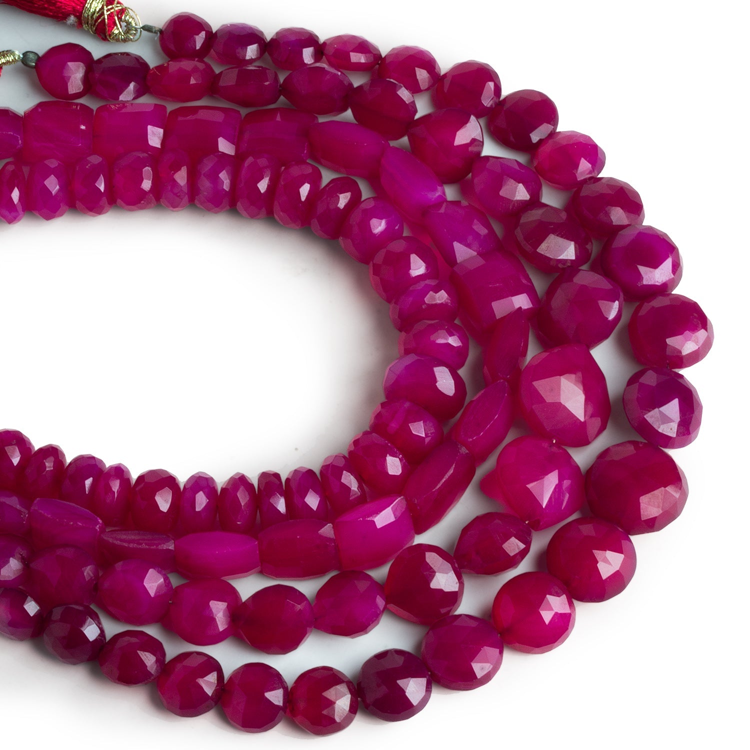 Purple Chalcedony Beads - Lot of 4 Strands - The Bead Traders