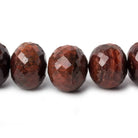 Red Tiger Eye Faceted Rondelles 16 inch 43 beads - The Bead Traders